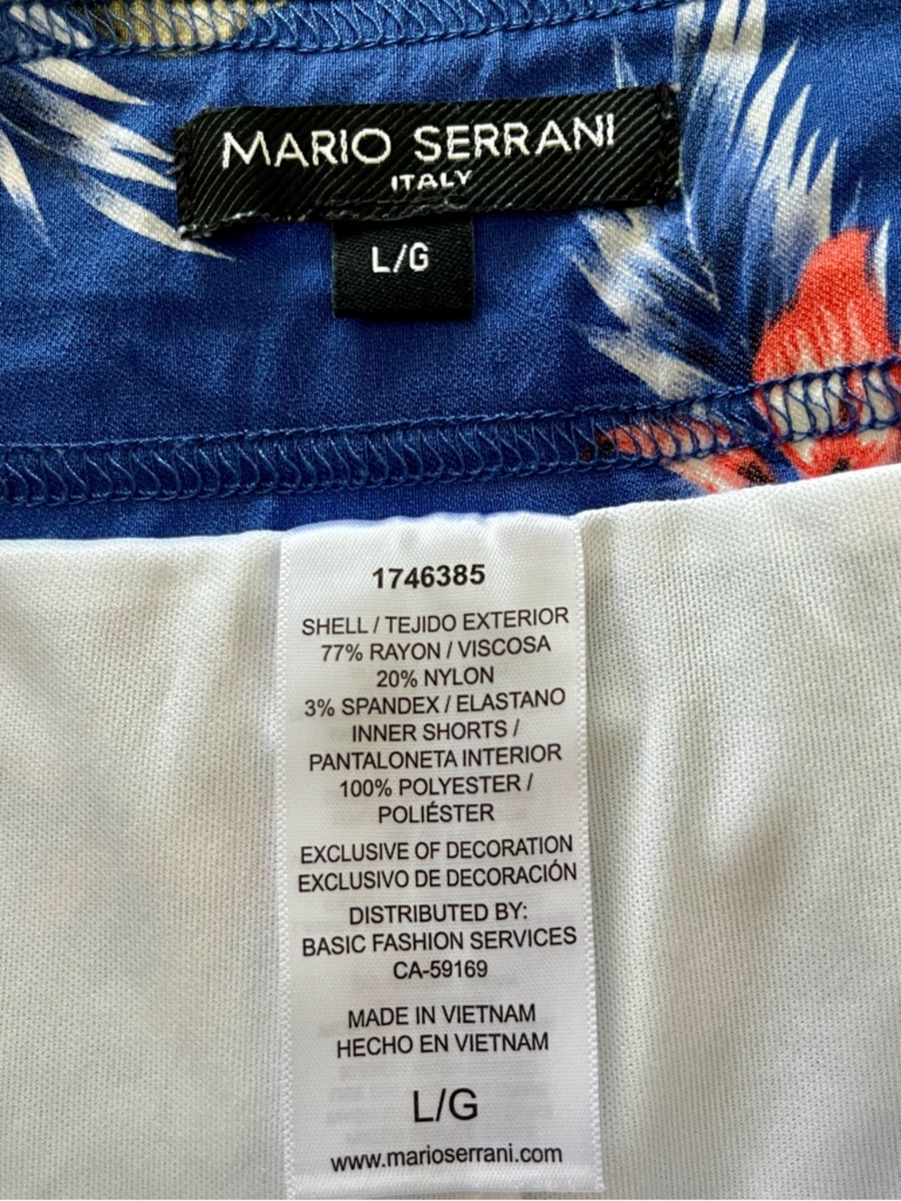 🌺 Mario Serrani Italy Floral Liesure Skort | Coastal Country Club Chic | Golf - Picture 2 of 9